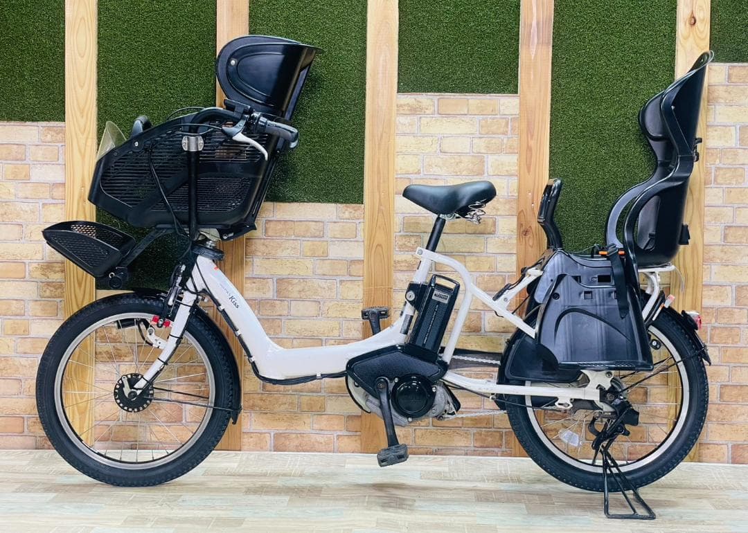 超特価 ホワイト系 ヤマハ PAS 子供乗せ電動アシスト自転車 H3376