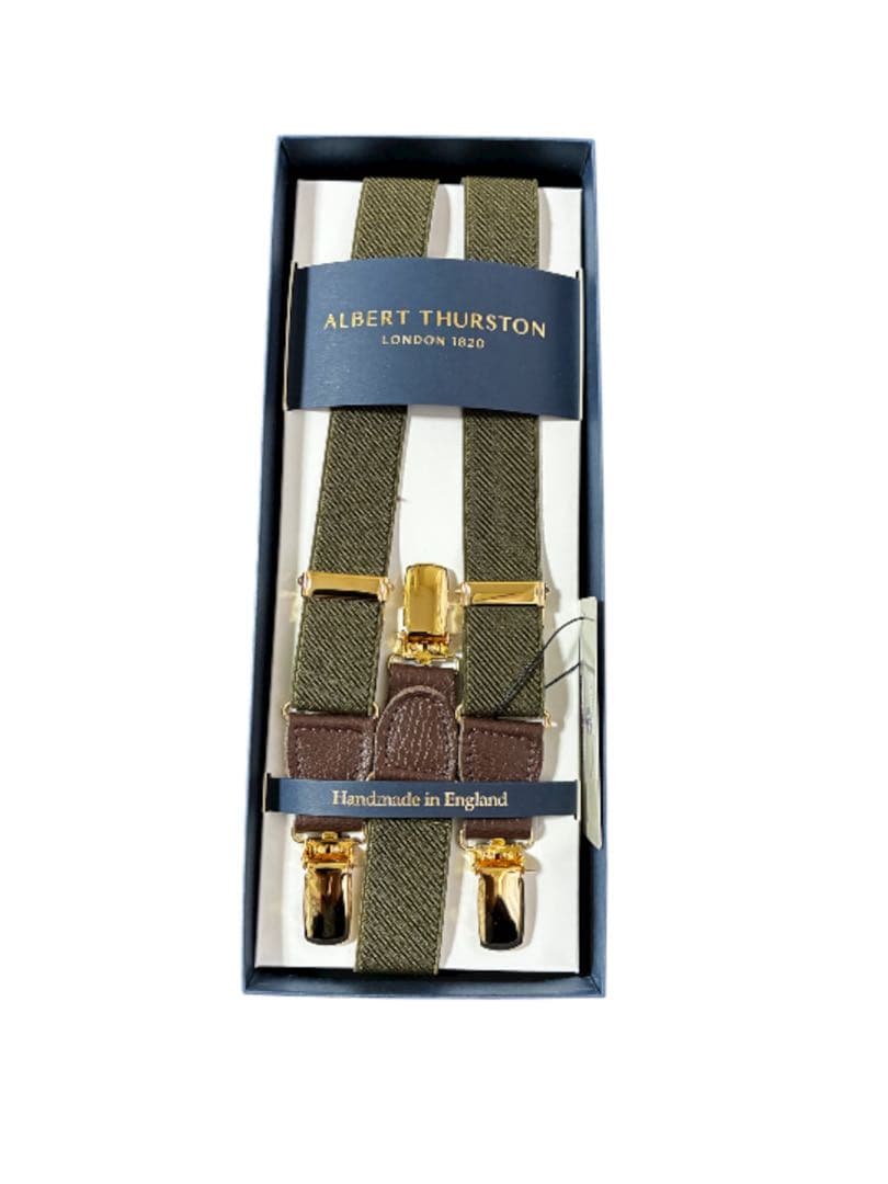 【早い者勝ち】【新品】アルバートサーストンサスペンダー英国製 高級 ハンドメイド