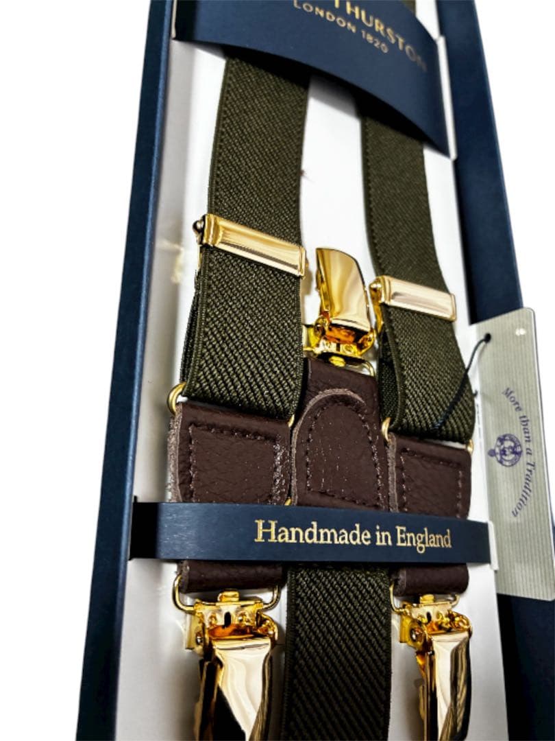 【早い者勝ち】【新品】アルバートサーストンサスペンダー英国製 高級 ハンドメイド