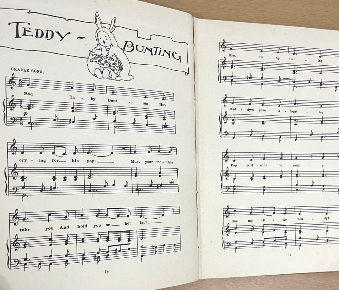 No.354 超希少 洋書 古書 アンティーク オランダ童謡 楽譜 絵本