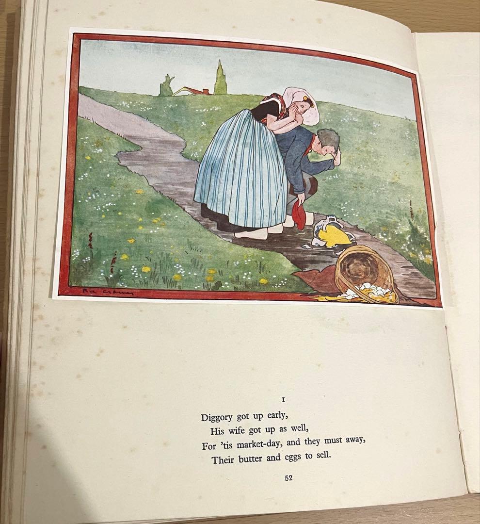 No.354 超希少 洋書 古書 アンティーク オランダ童謡 楽譜 絵本