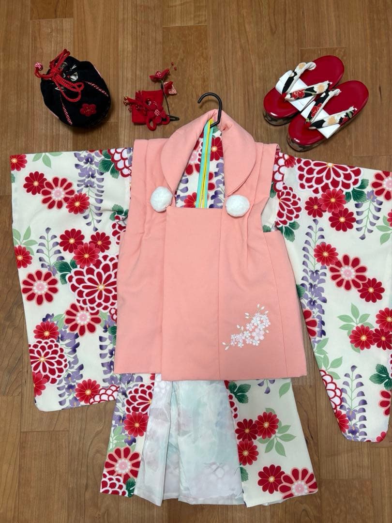 ※ハル【楽に着付け可能】七五三 着物6点セット