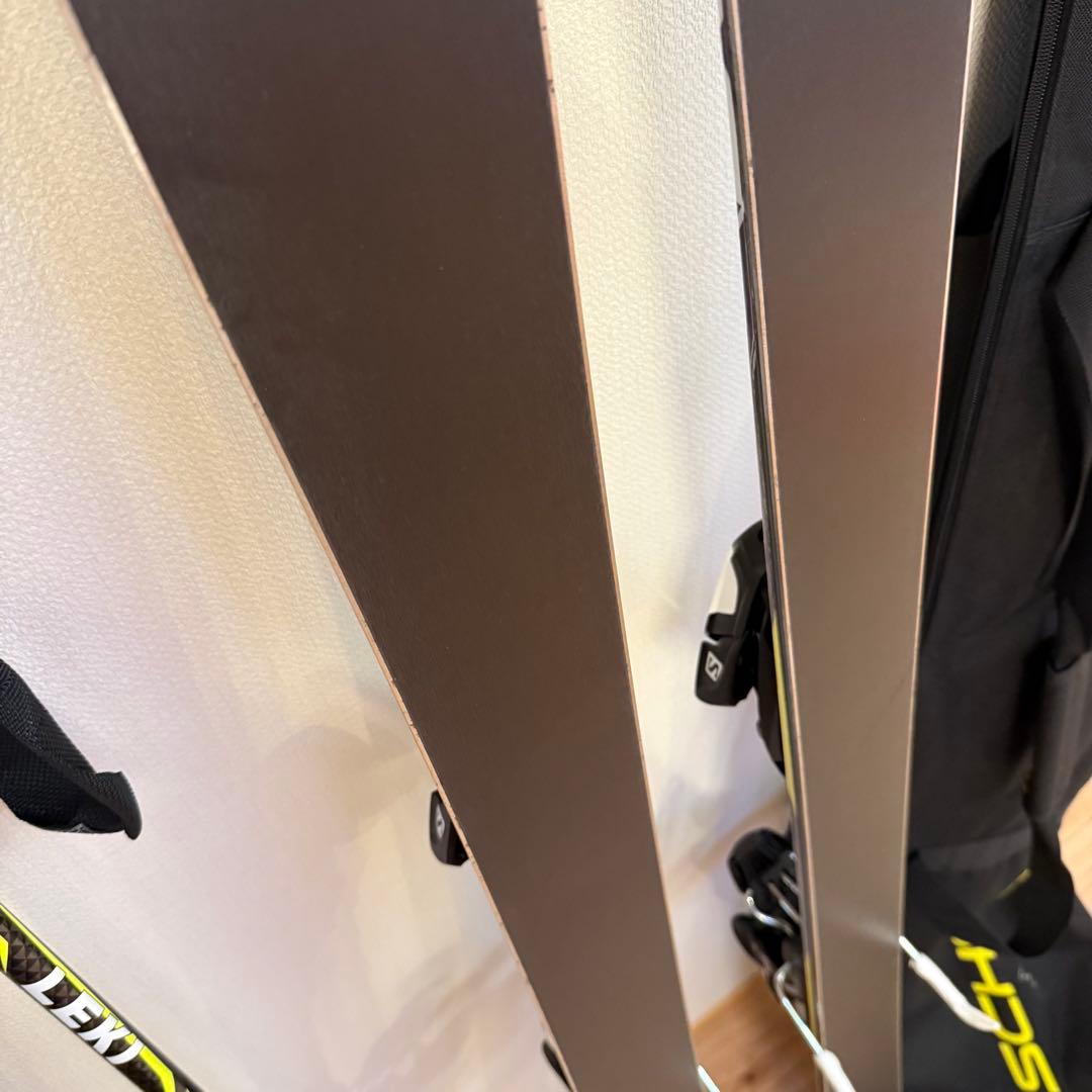 Salomon X-Drive 7.5 スキーセット ストック、ケース付