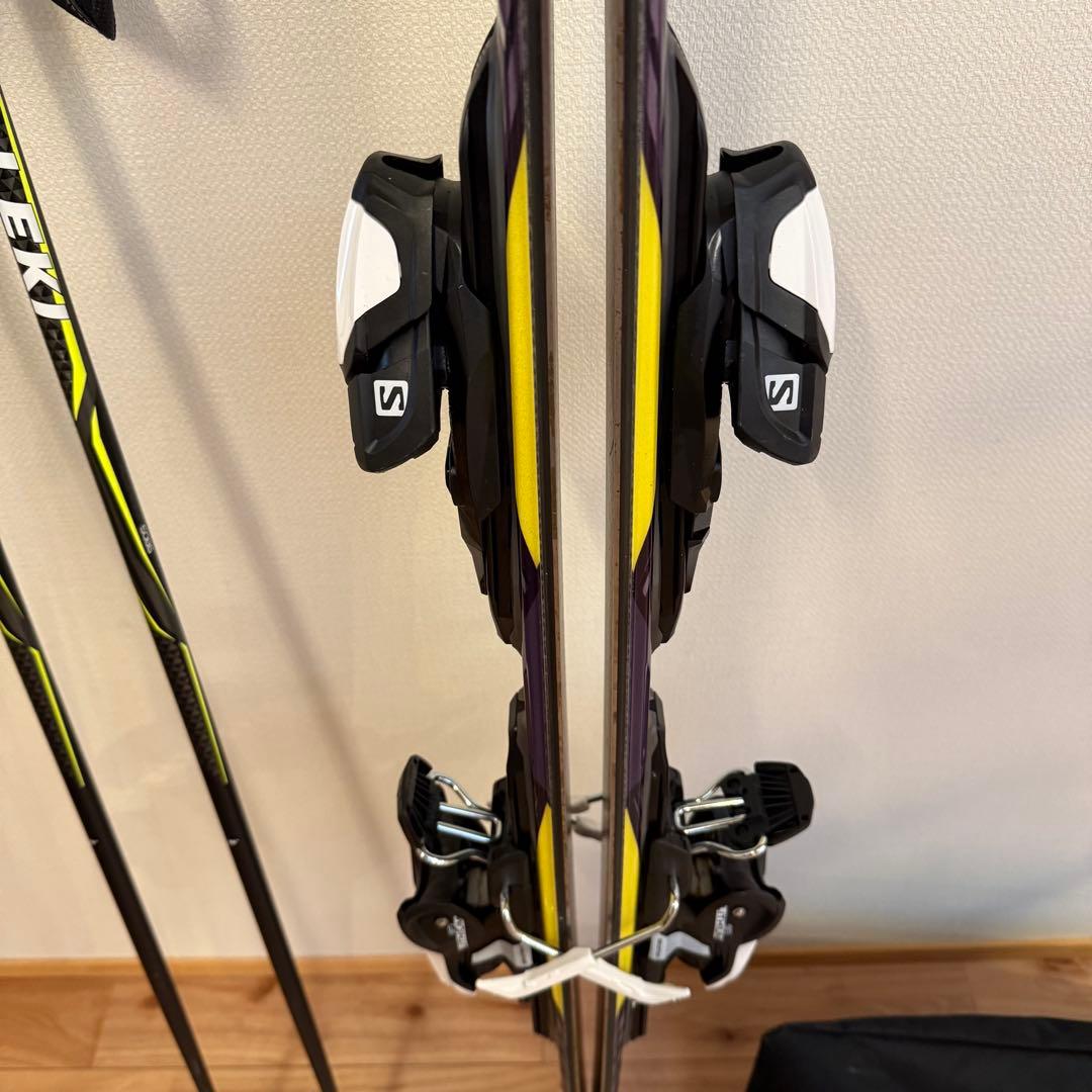 Salomon X-Drive 7.5 スキーセット ストック、ケース付