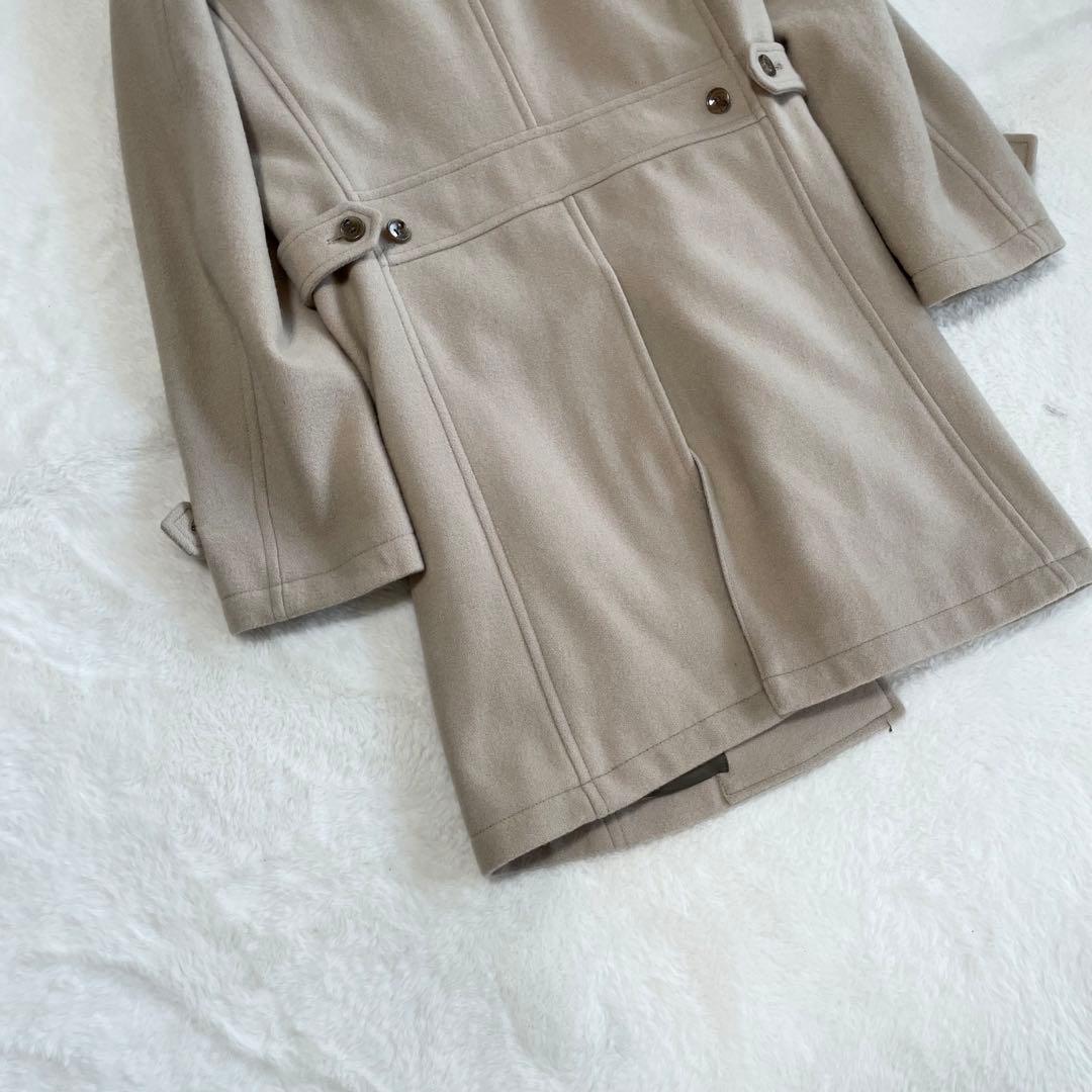 カシミヤ混★ トルネードマート チェスターコート 比翼 スタンドカラー ベージュ