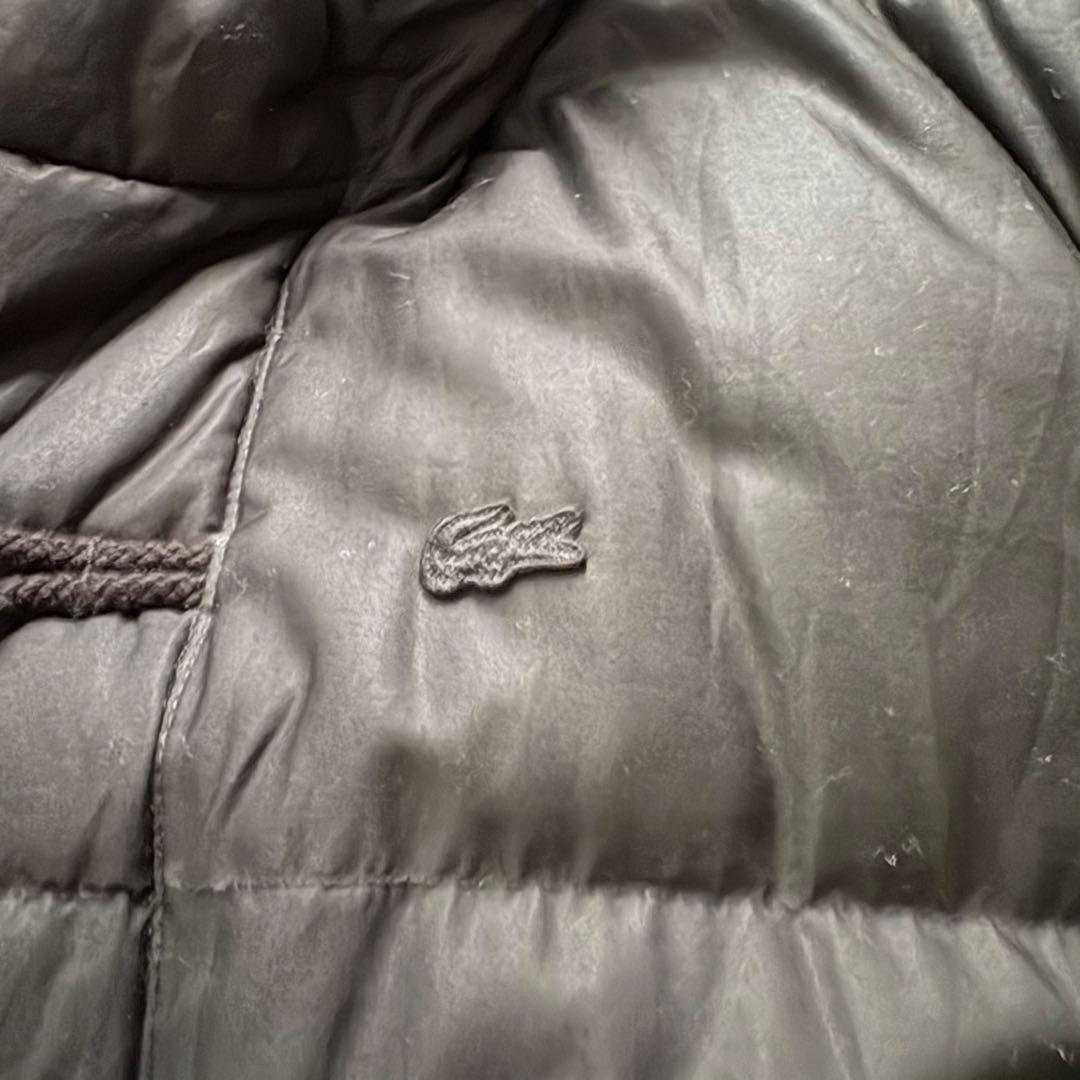 ラコステ　ダウンコート　ダッフル　ロング　黒　日本サイズXL