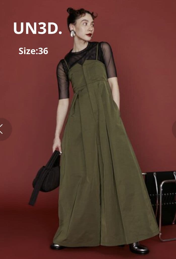 UN3D.ベアワイドオールインワン Size36