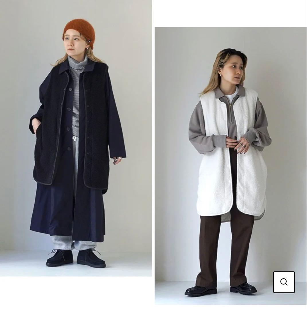 MIDIUMI（ミディウミ） キルティング リバーシブル ベスト　ブラック