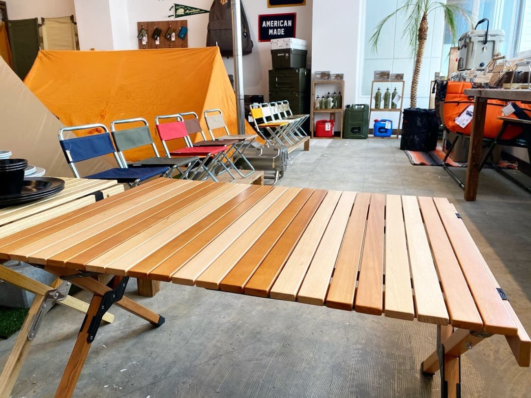 新品 アノバ ANOBA ウッドロールトップテーブル AN005 アウトドア