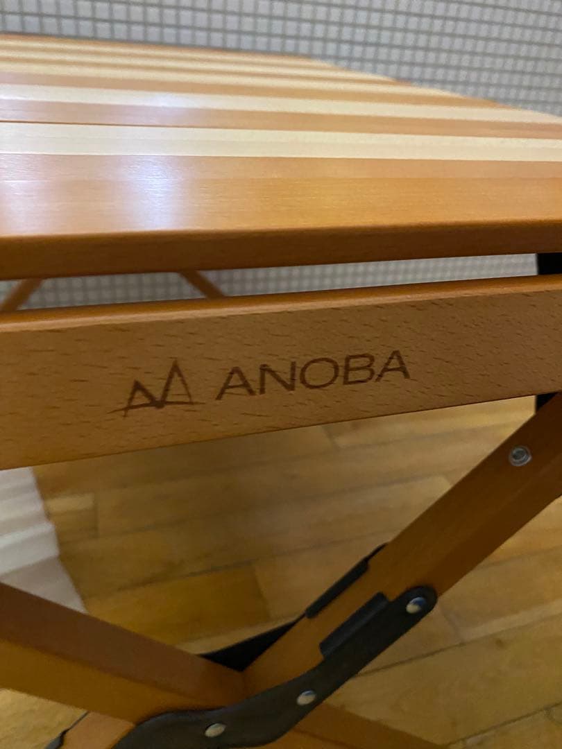 新品 アノバ ANOBA ウッドロールトップテーブル AN005 アウトドア