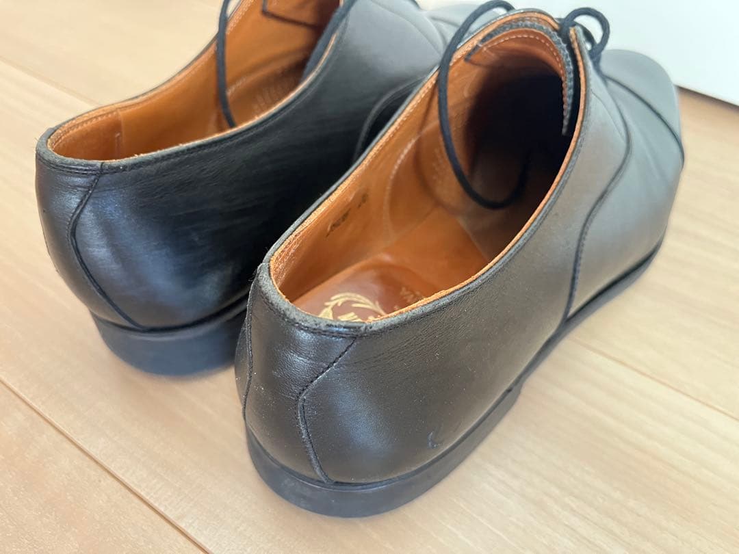 SCOTCH GRAIN 撥水カーフ 黒 26cm ストレートチップ