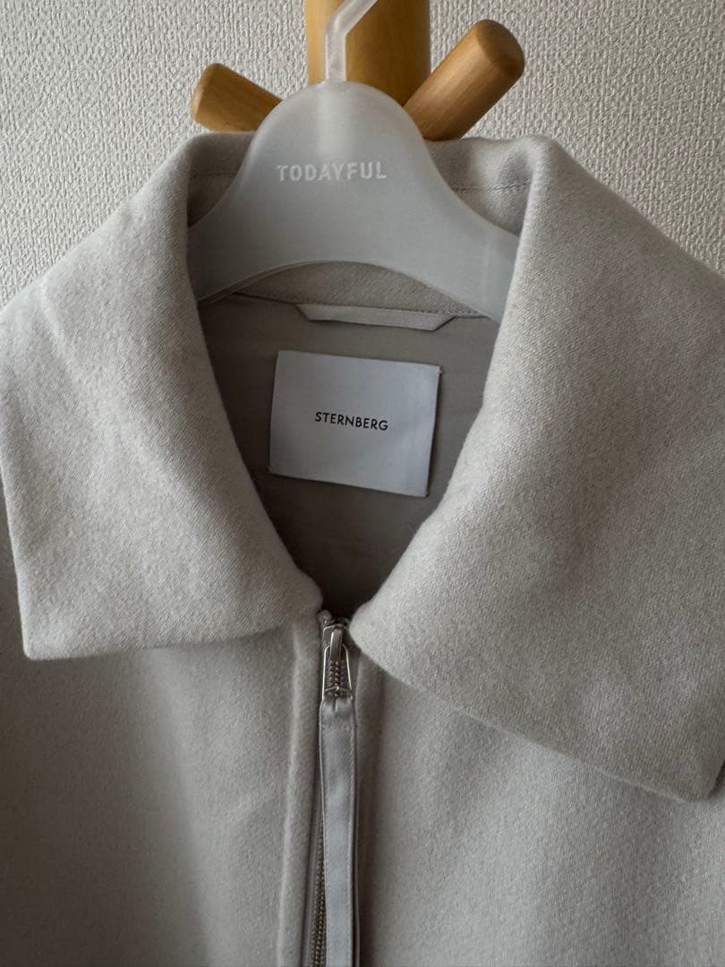 STERNBERG140'sリバーZIPジャケットコート　　グレージュL