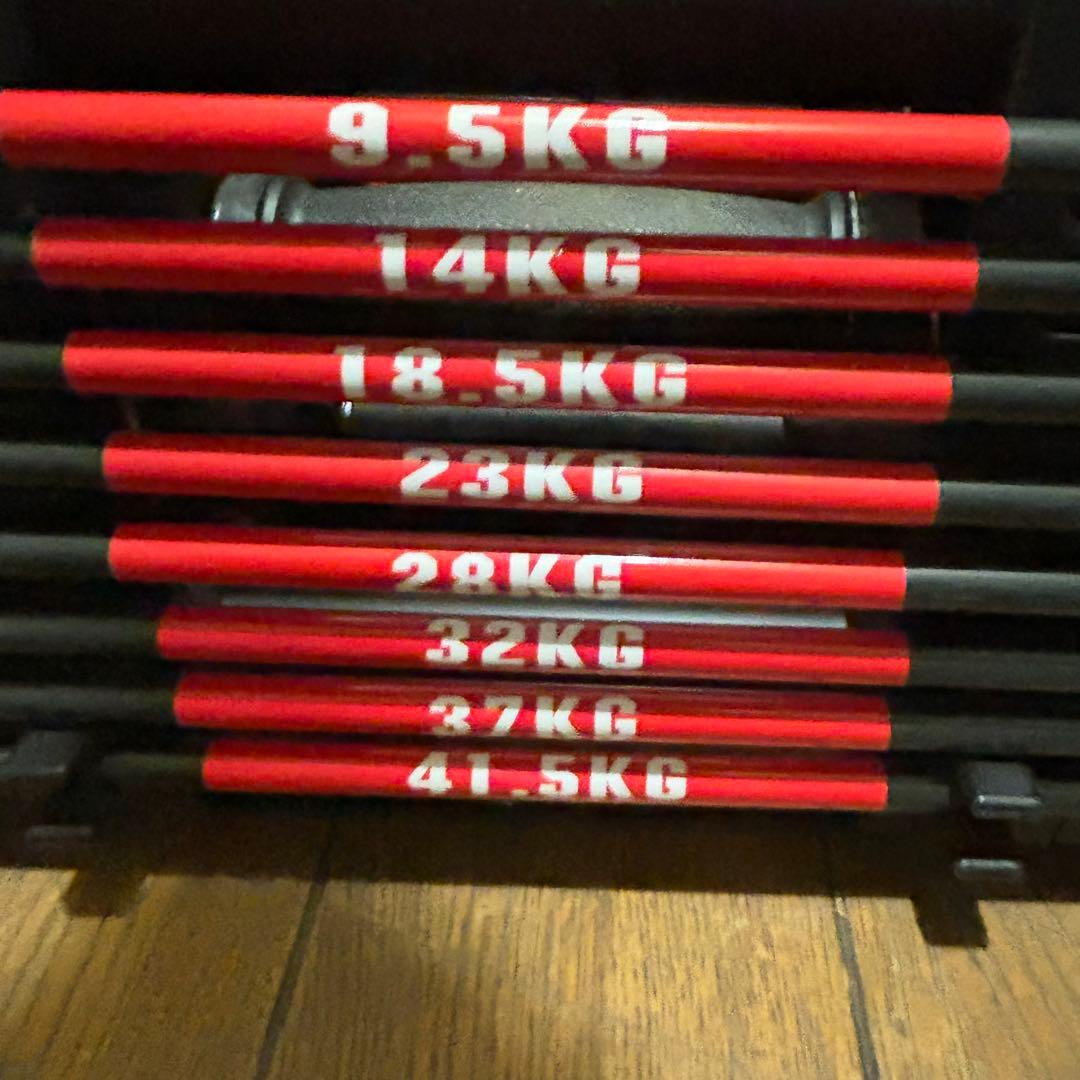 ベンチ付き 【引き取り川口市】可変式ダンベル　41.5kg×2