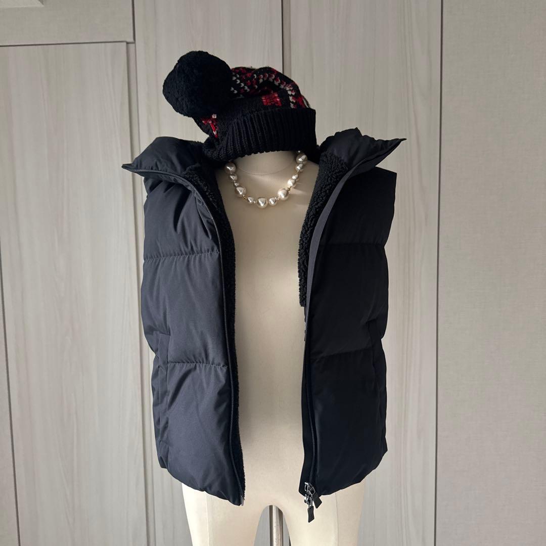 美品ヘルノ☆ダウンベスト黒38