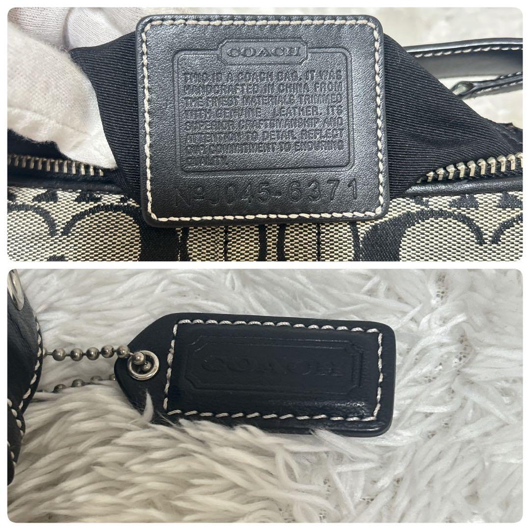 COACH アクセサリーポーチ ワンショルダー シグネチャー タッセル