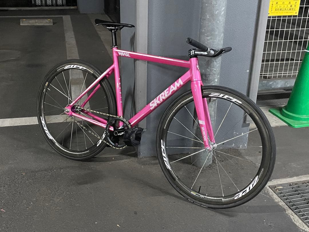 Skream ANODIZ ピストバイク フレーム ピンク フレームセット