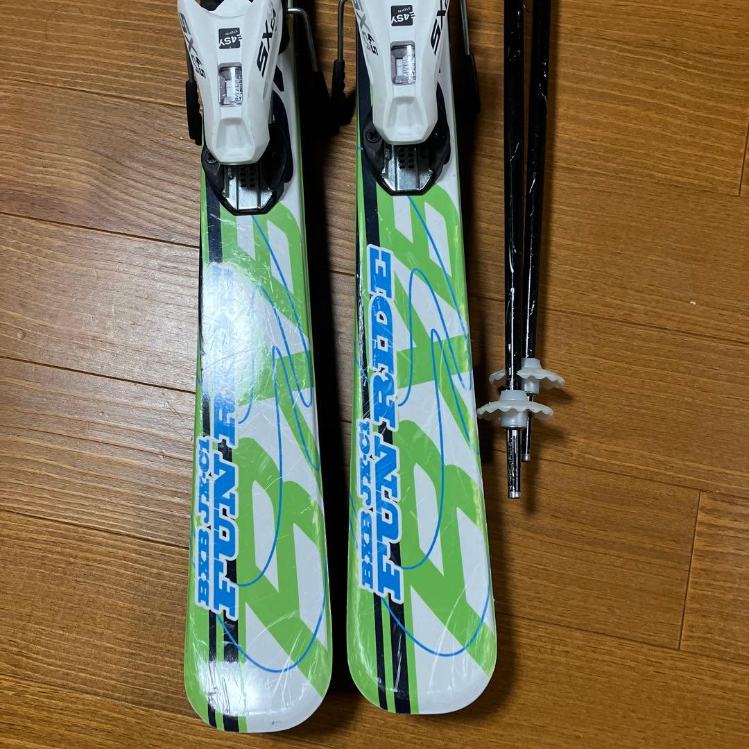 スキー4点セット　板128cm ブーツ23cm ストック90cm