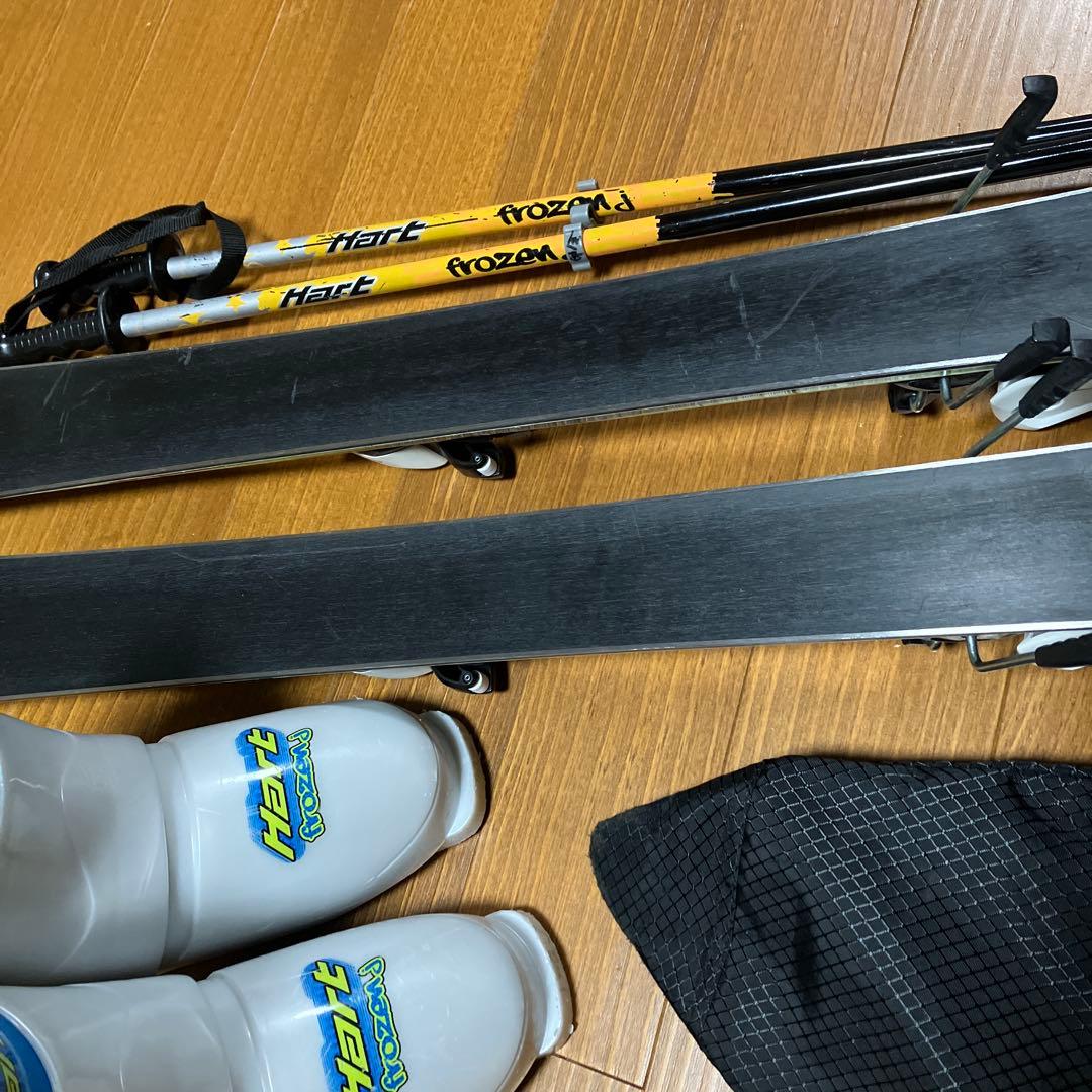 スキー4点セット　板128cm ブーツ23cm ストック90cm