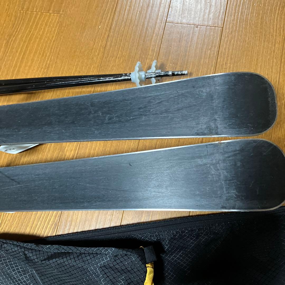 スキー4点セット　板128cm ブーツ23cm ストック90cm