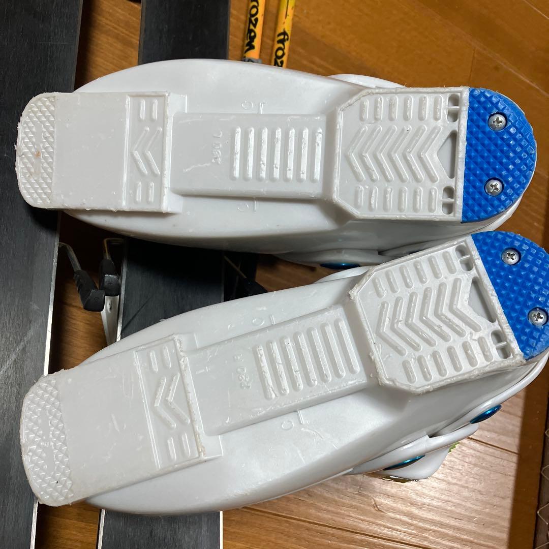 スキー4点セット　板128cm ブーツ23cm ストック90cm