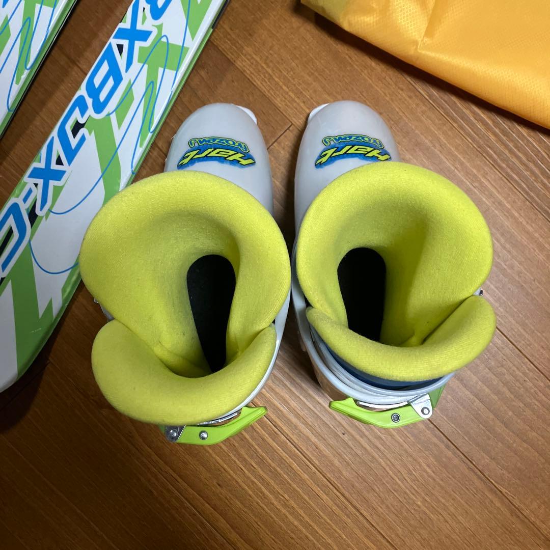 スキー4点セット　板128cm ブーツ23cm ストック90cm