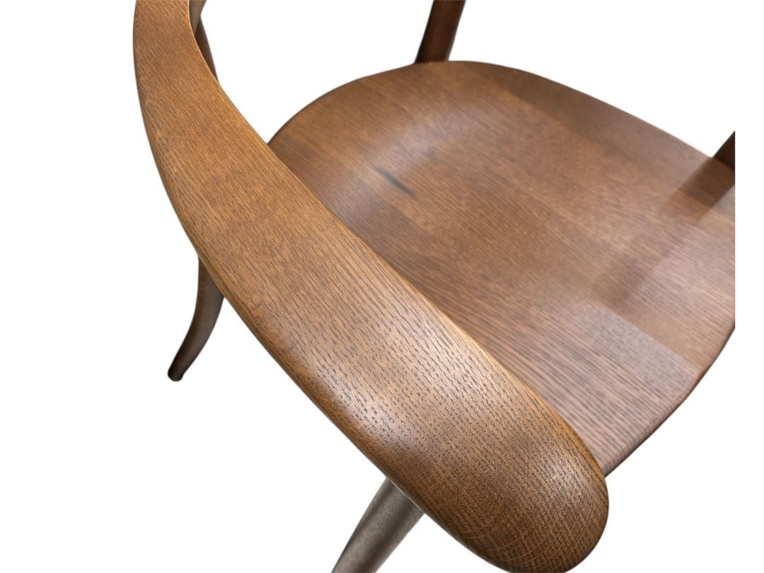 美品　HIDA CRESCENT クレセント アームチェア　板座　ウォルナット