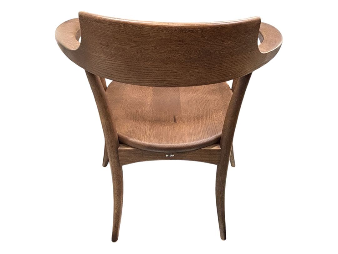 美品　HIDA CRESCENT クレセント アームチェア　板座　ウォルナット
