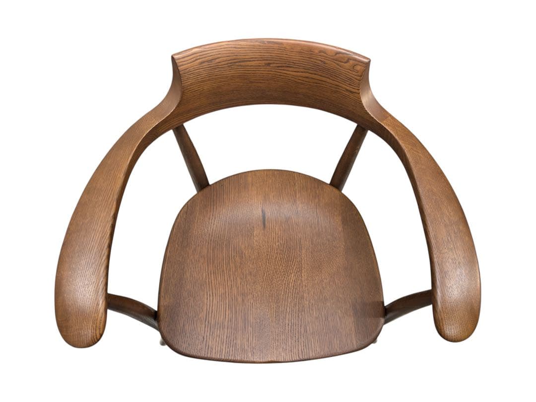 美品　HIDA CRESCENT クレセント アームチェア　板座　ウォルナット