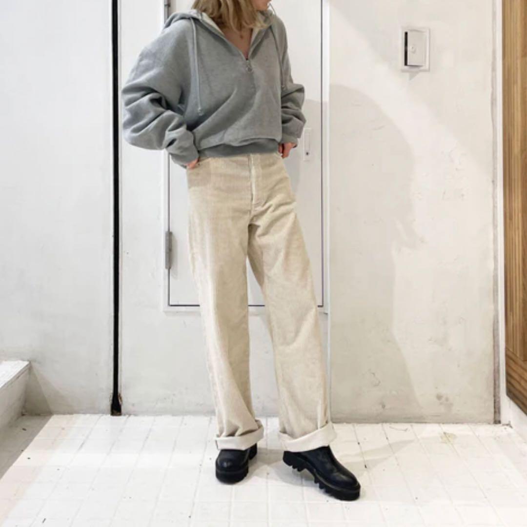 【美品/人気】AURALEE オーラリー レディース ハーフジップパーカー 0