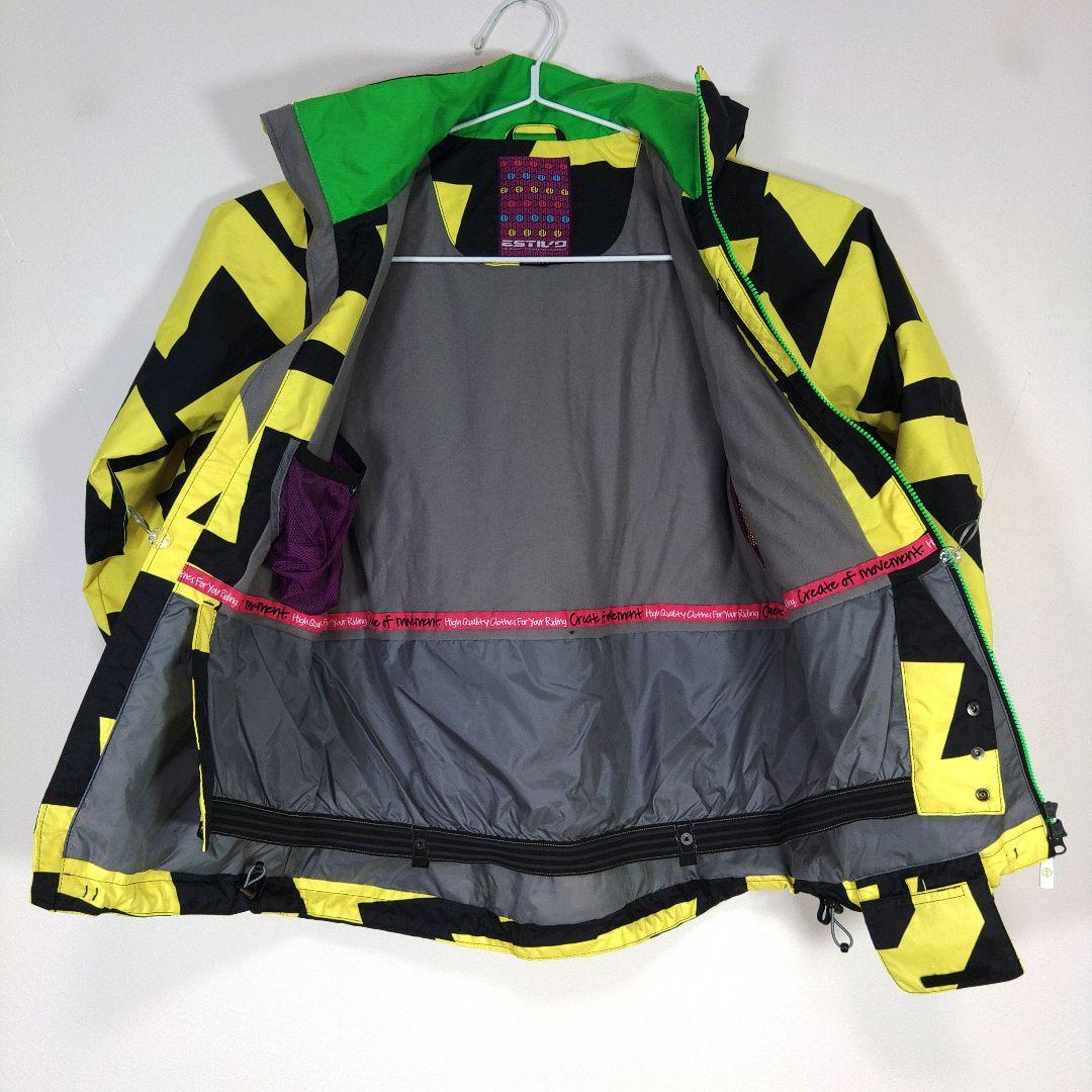 レディース　L　スキー　スノーボードウェア　上下セット　イエロー　黒　ネイビー