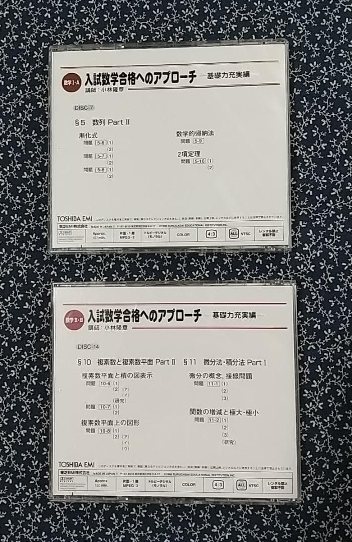 入試数学合格へのアプローチ DVDセット
