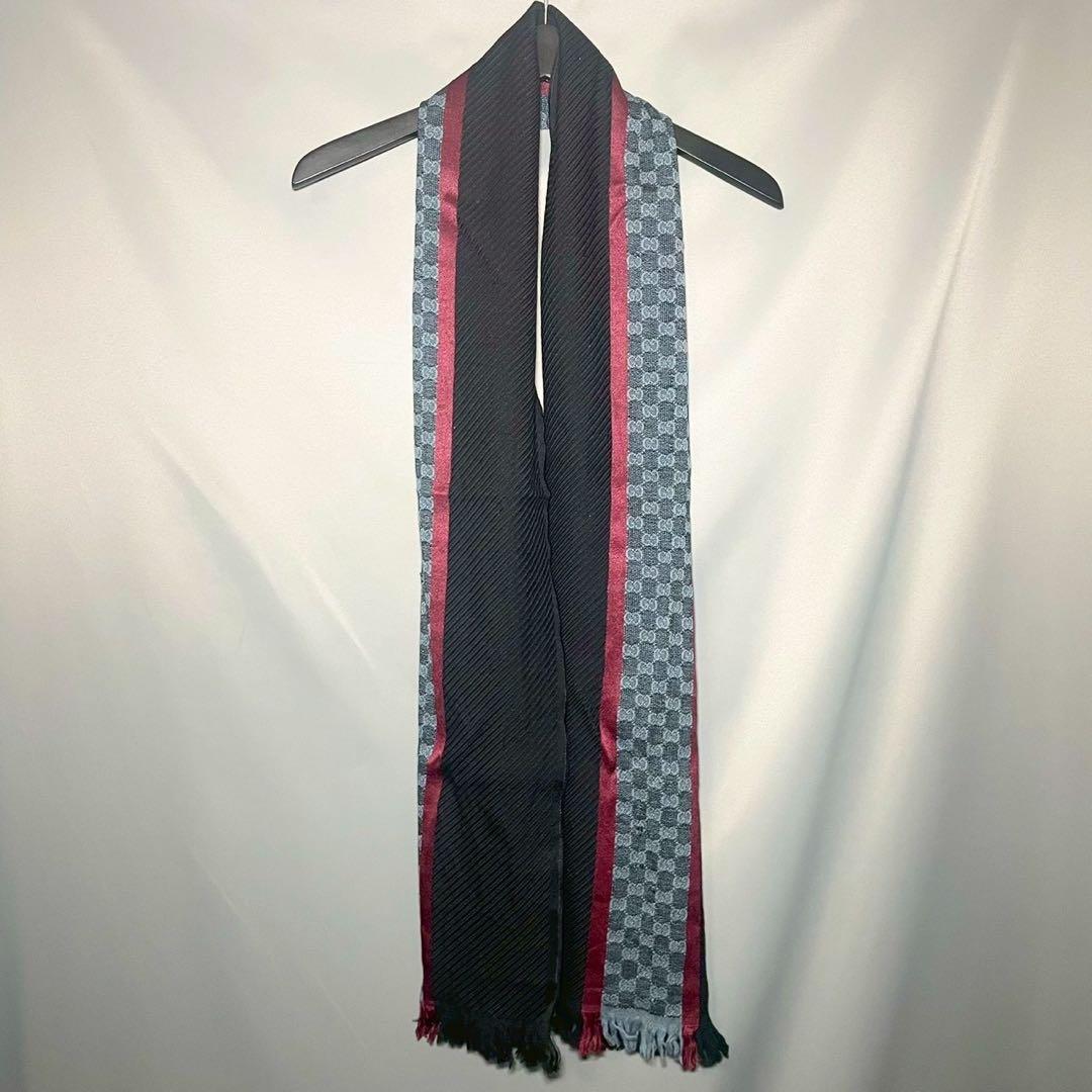 グッチ GUCCI マフラー ブラック ウール