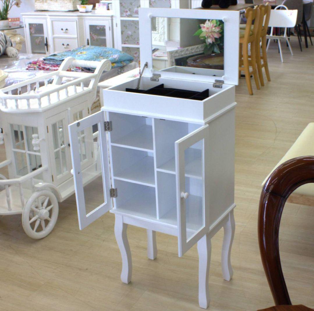 ホワイト ジュエリーキャビネット