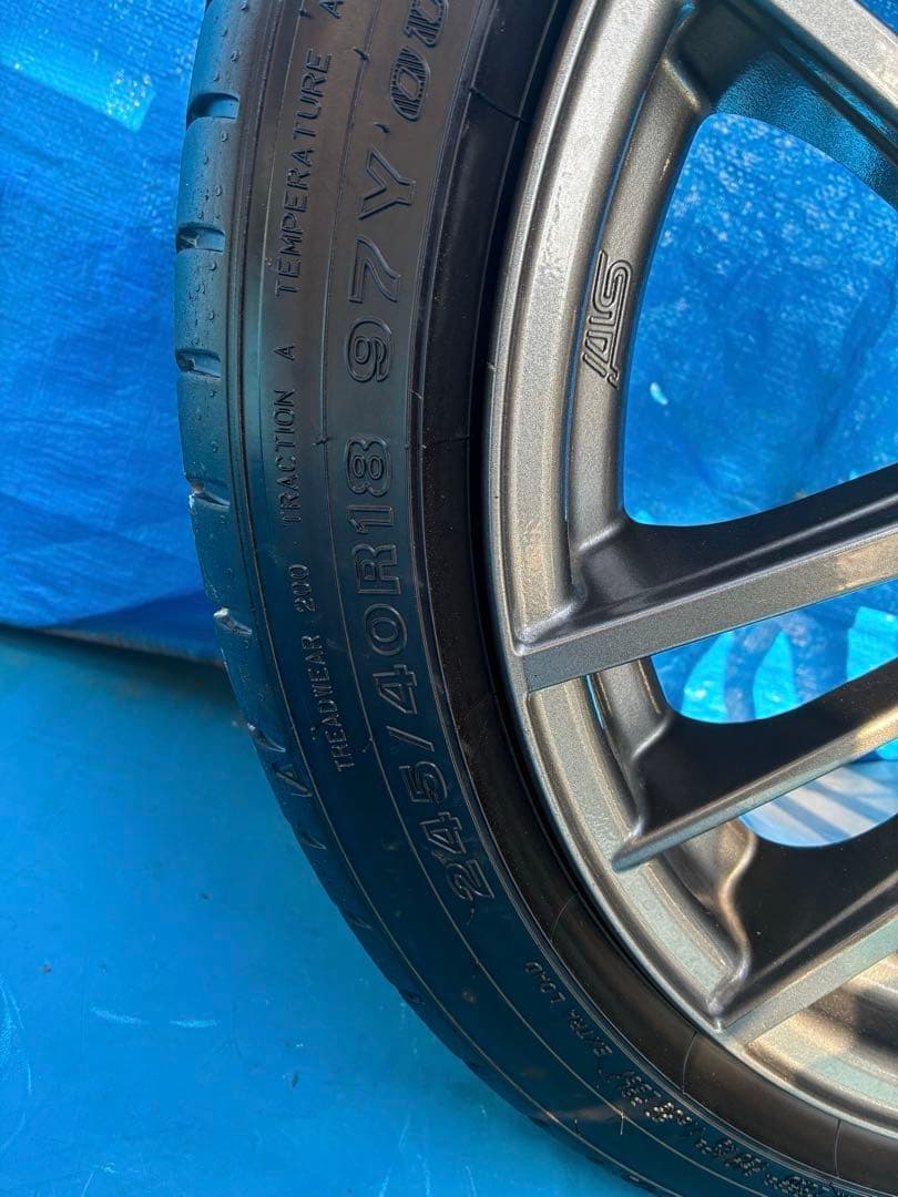 【美品】SUBARU 純正 STI 18インチホイール 1本 DUNLOP