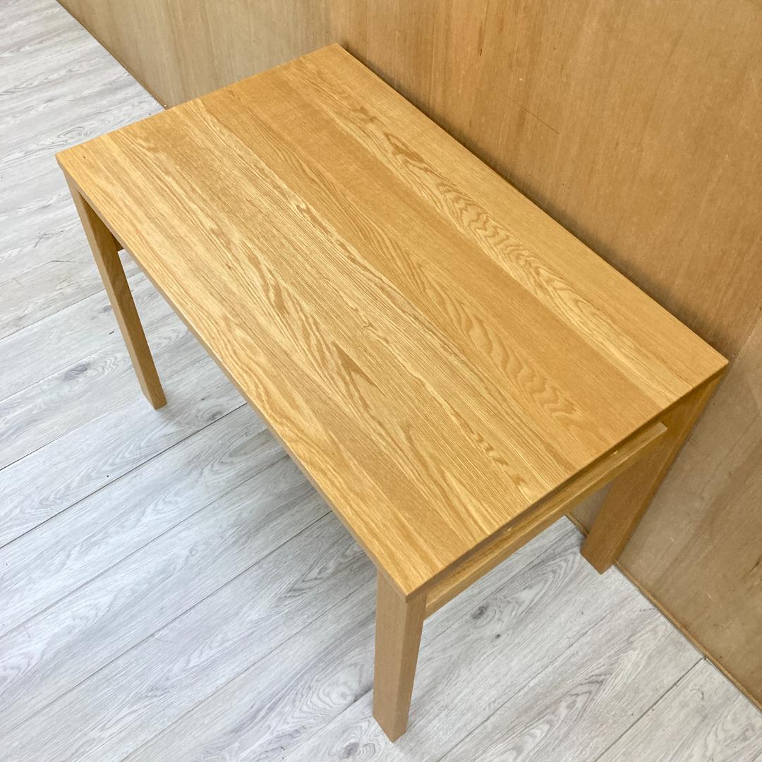 【マルニ】デスク　学習机　パソコンデスク　木製　天然木