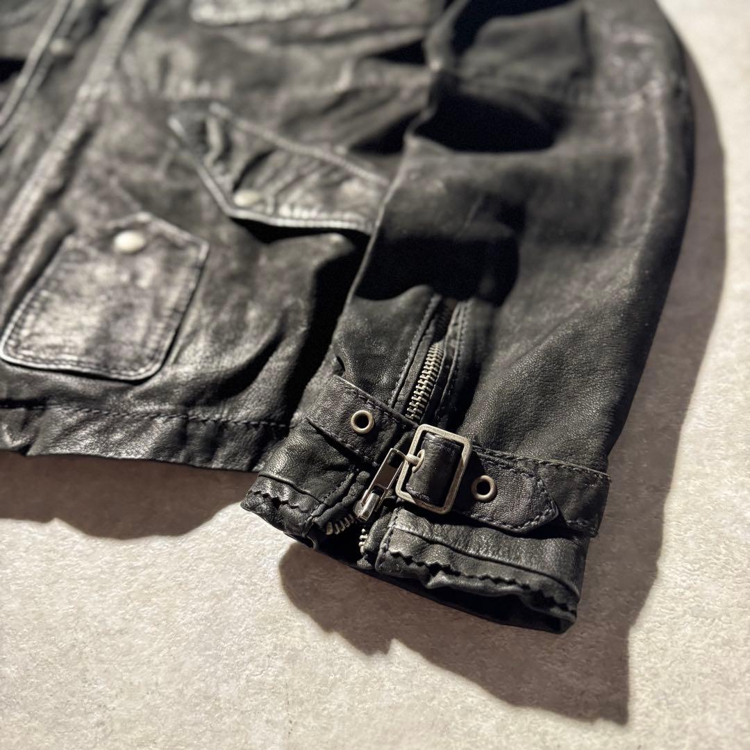 ジャケット・アウター Dark Wear old diesel leather jacket