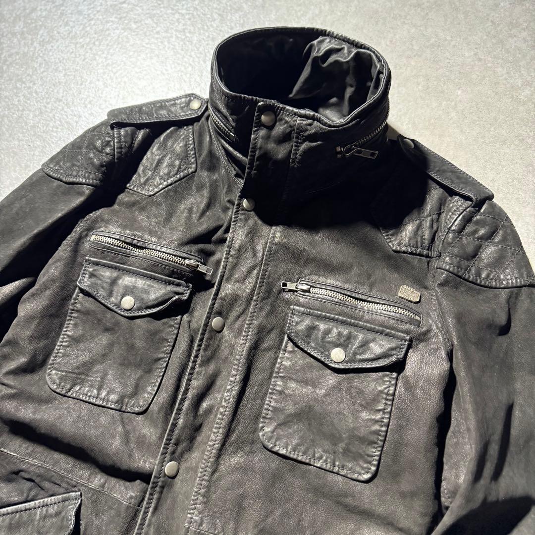 ジャケット・アウター Dark Wear old diesel leather jacket