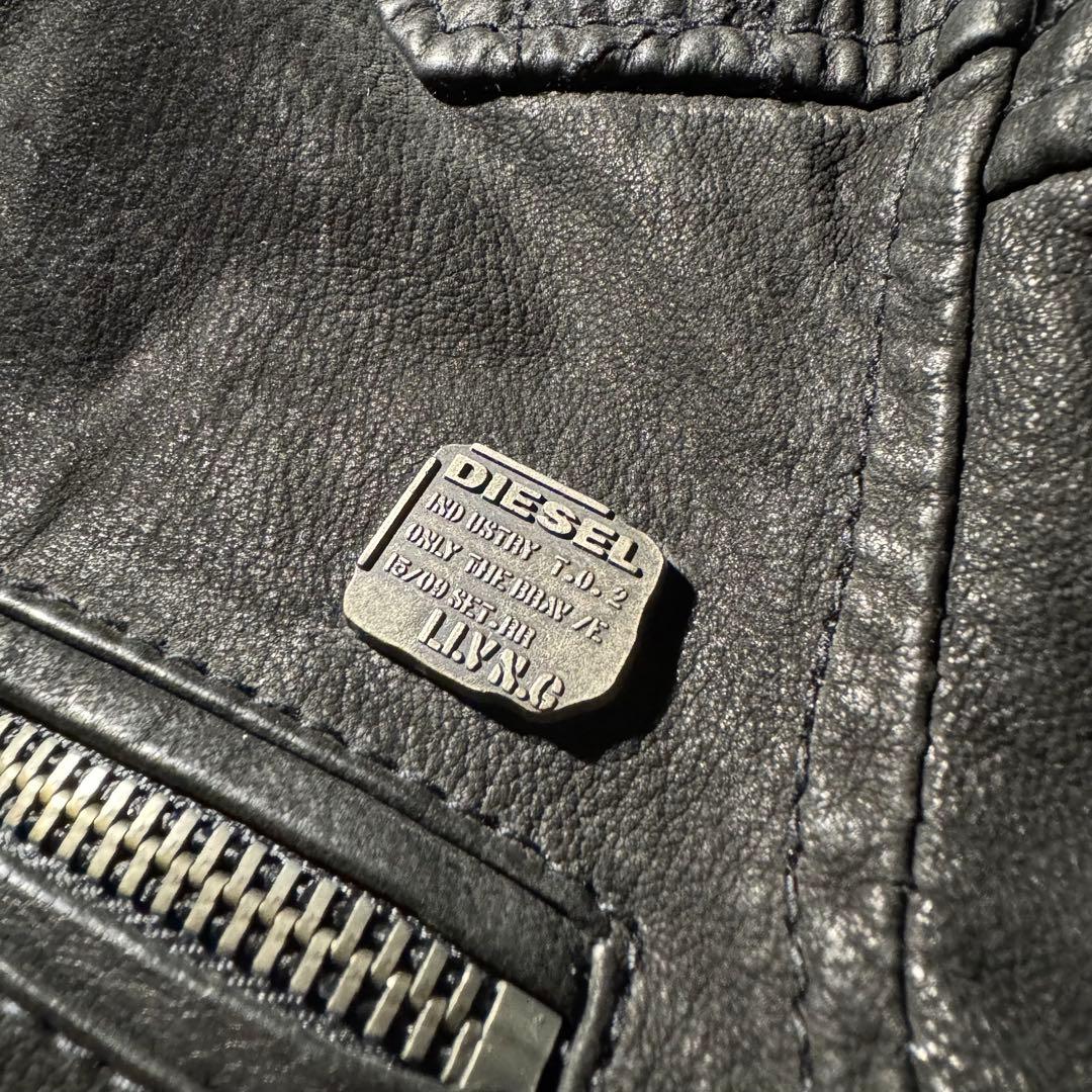 ジャケット・アウター Dark Wear old diesel leather jacket