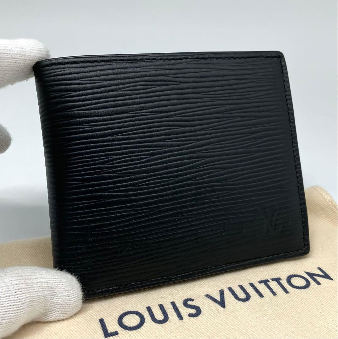 ⭐️ 新型 極美品 ルイ・ヴィトン エピ マルコ 二つ折り財布 ブラック 鑑定済