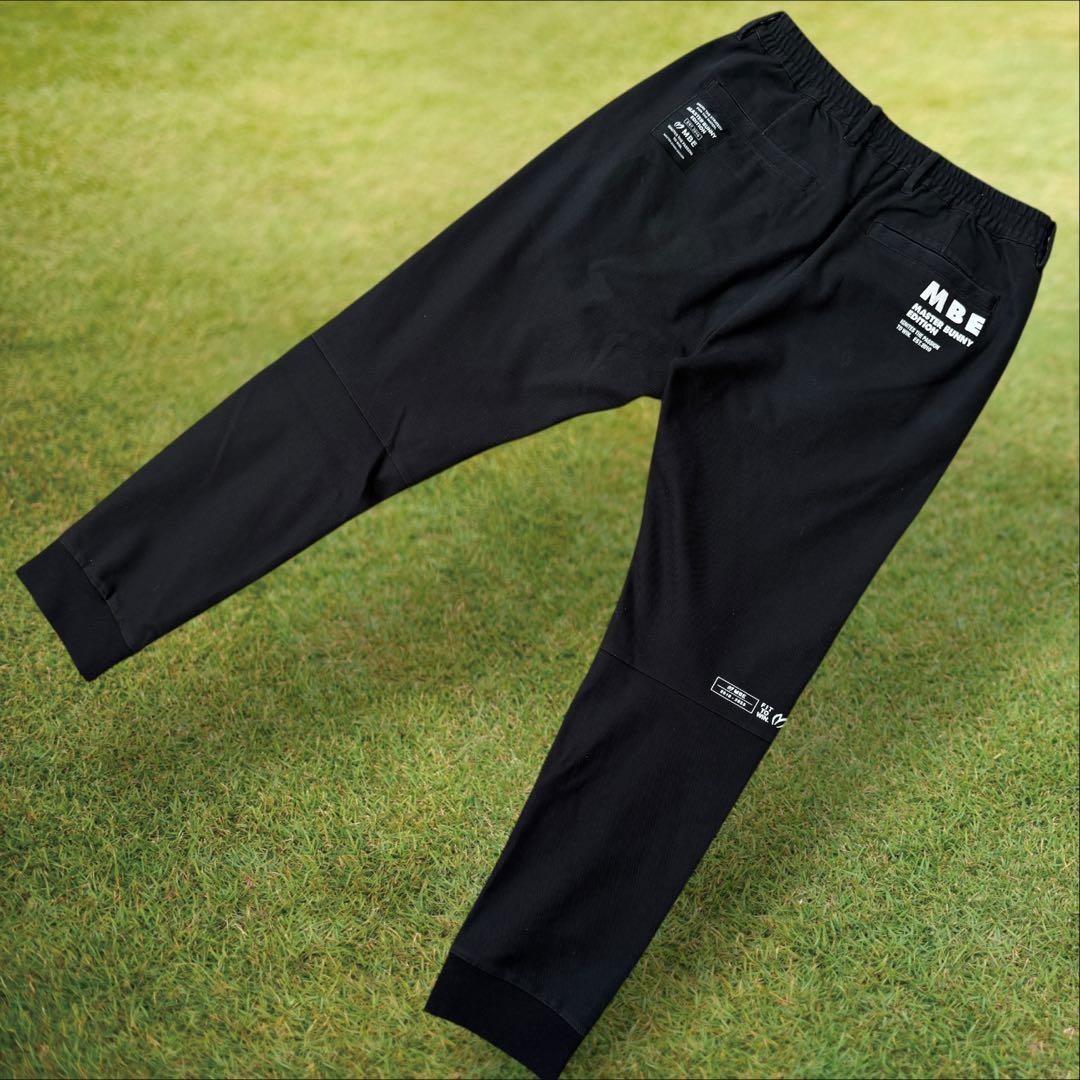 現行モデル　マスターバニー　ジョガーパンツ　黒　M〜L相当　コットン素材　4