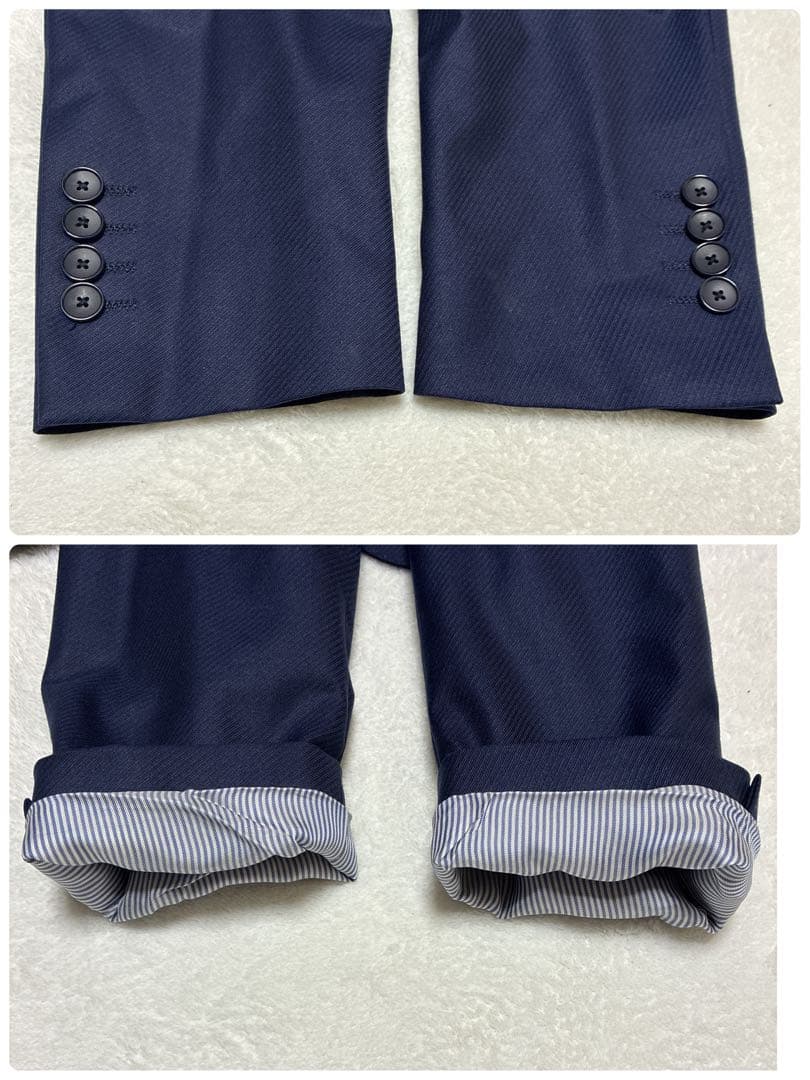 PERSON'S FOR MEN スーツ スリーピース ネイビー　フォーマル