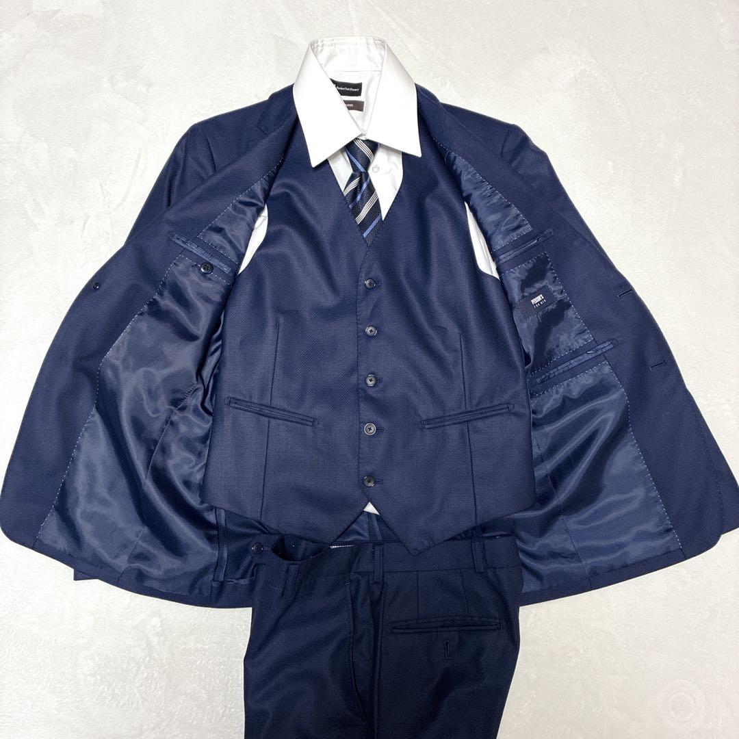 PERSON'S FOR MEN スーツ スリーピース ネイビー　フォーマル