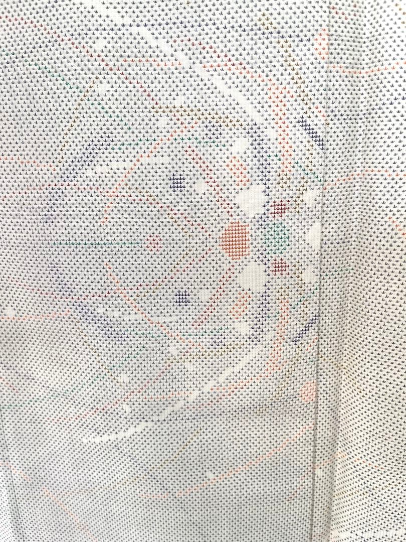 大島紬　白大島　露芝　つゆしば　 9マルキ　未使用