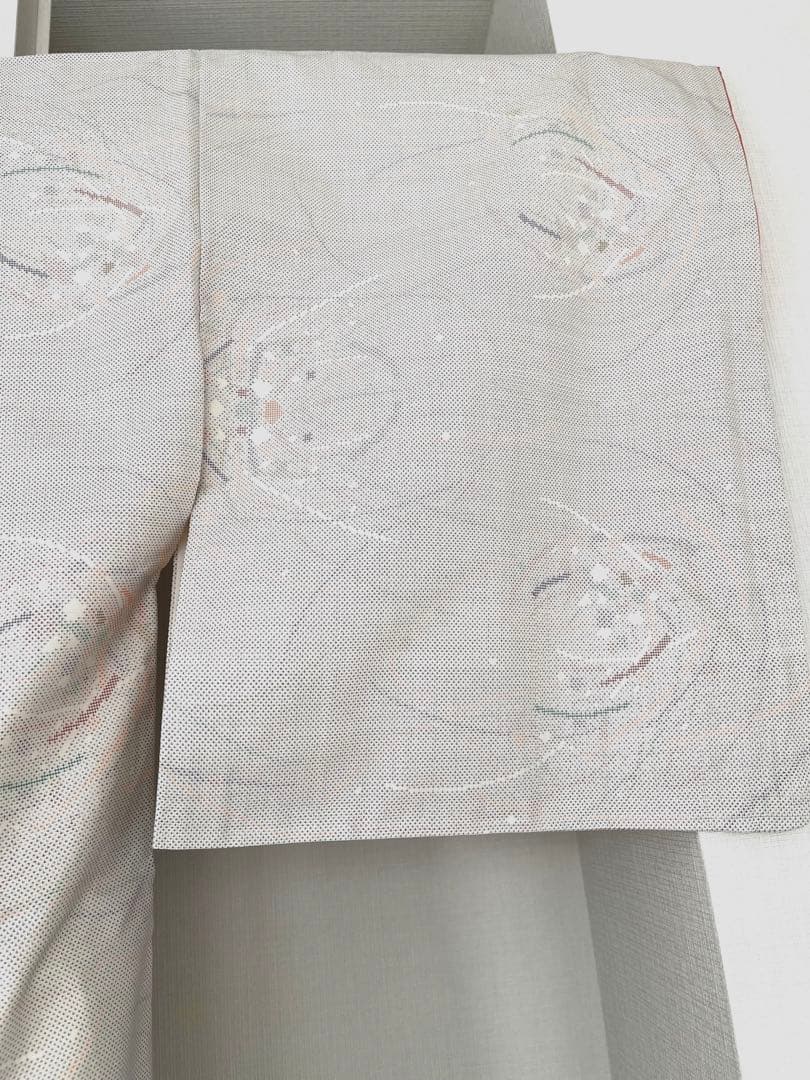 大島紬　白大島　露芝　つゆしば　 9マルキ　未使用