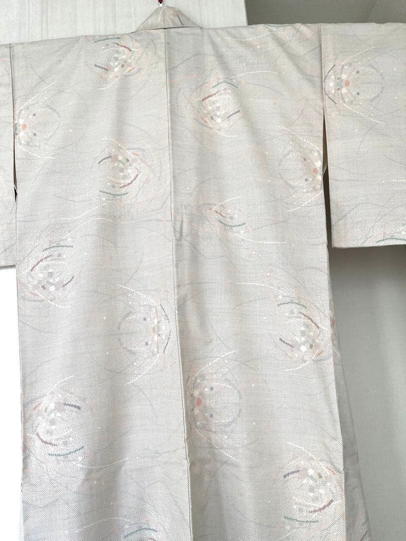 大島紬　白大島　露芝　つゆしば　 9マルキ　未使用