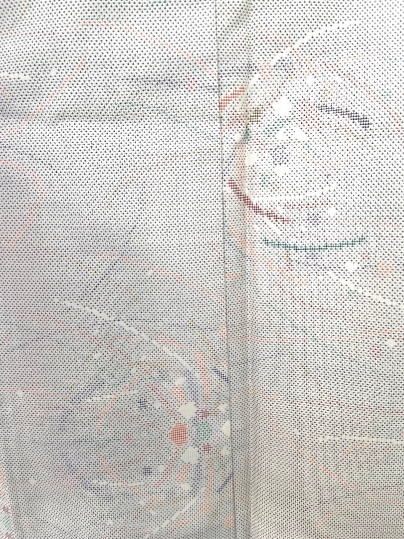 大島紬　白大島　露芝　つゆしば　 9マルキ　未使用