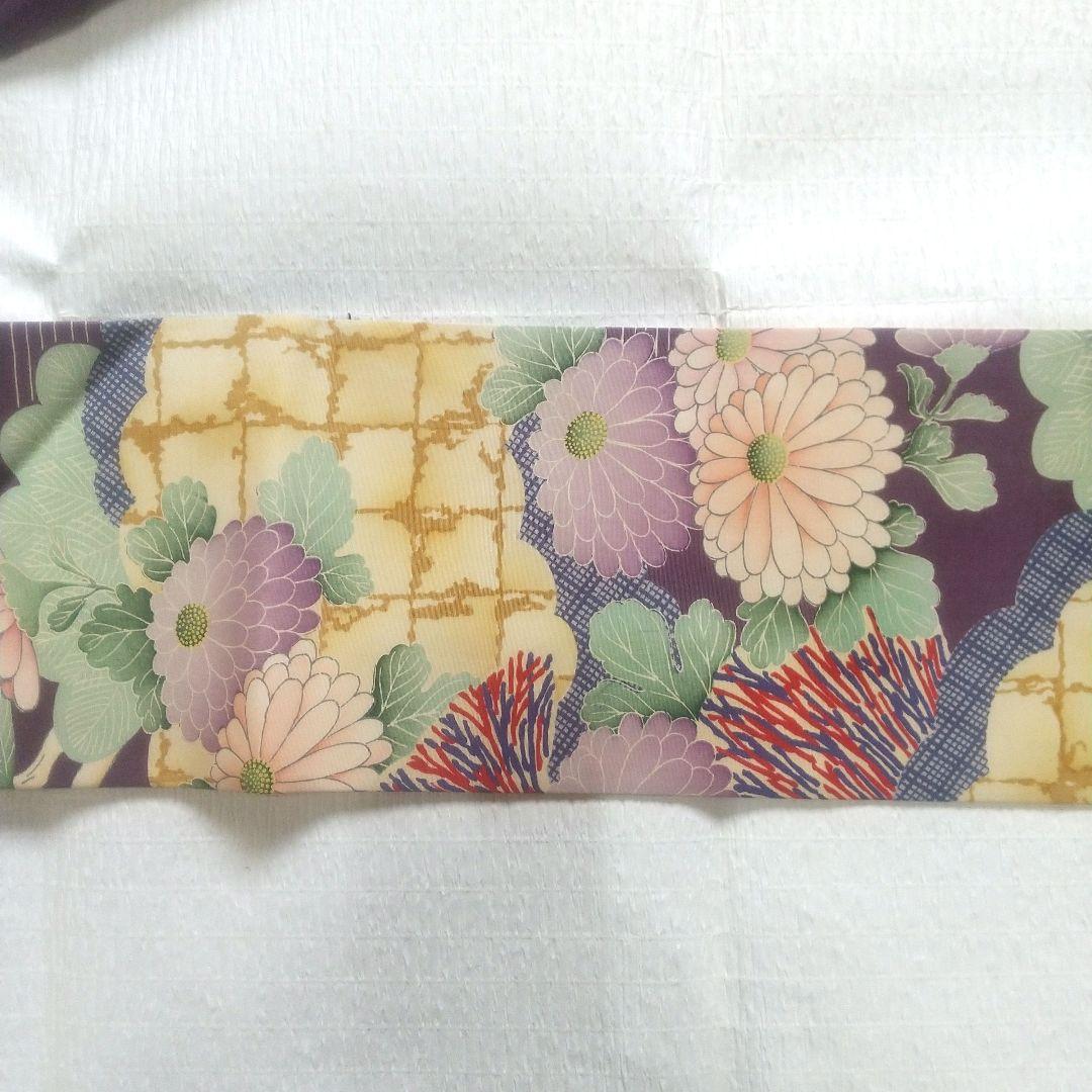 アンティーク 正絹 名古屋帯 牡丹 美品