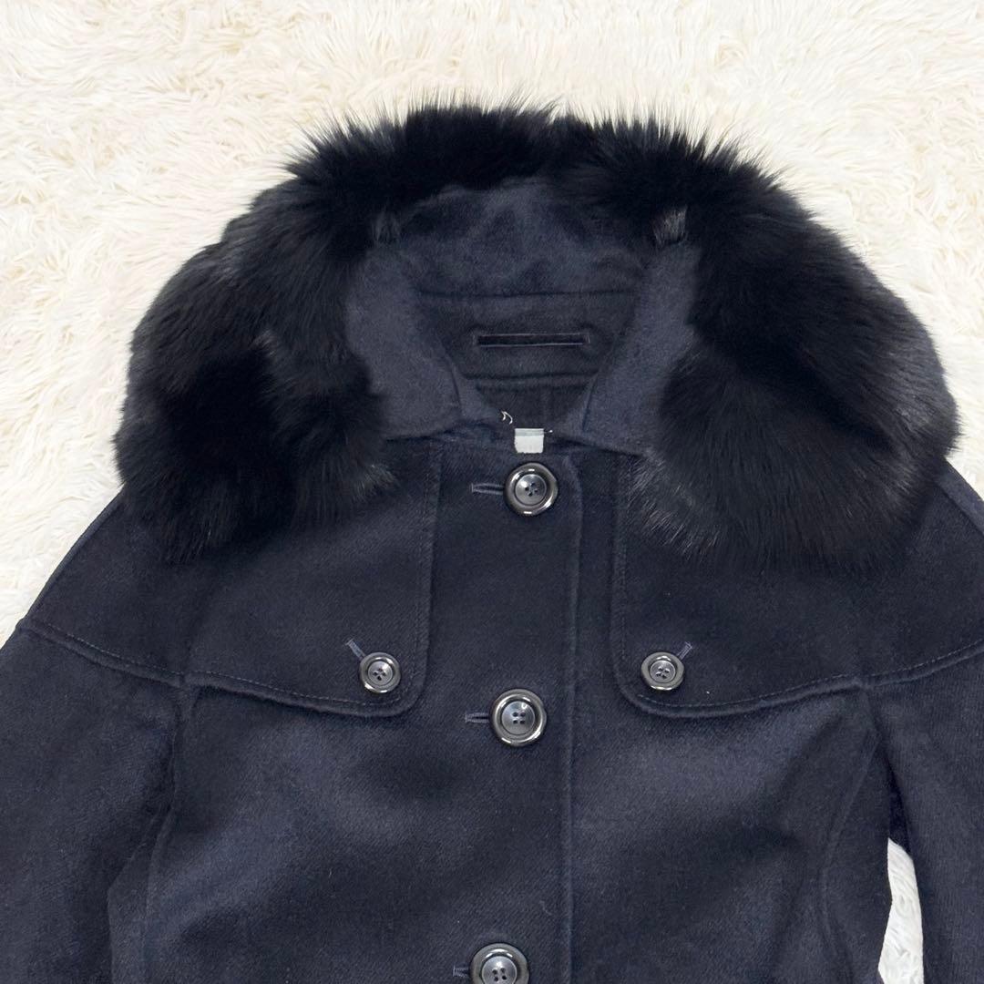 【美品】 スポーツマックス カシミヤ アンゴラ ロングコート クチートアマーノ