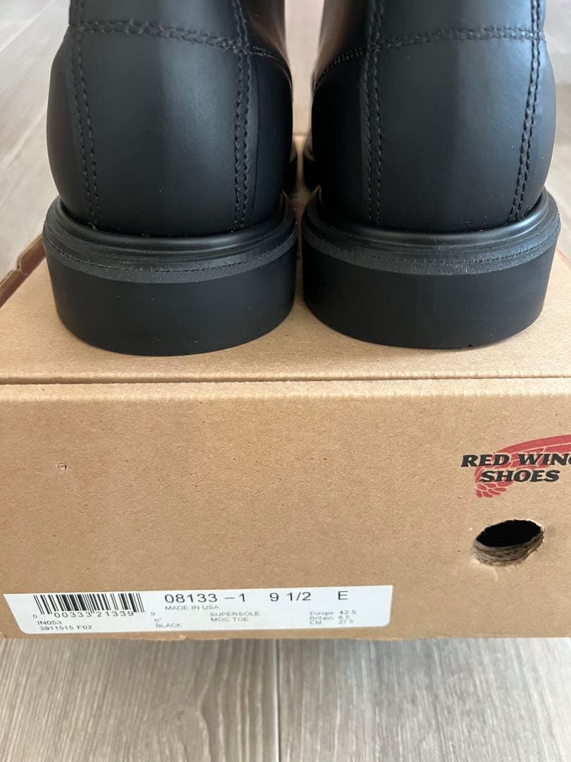 【9.5E】未使用 REDWING スーパーソール® 6インチモック8133