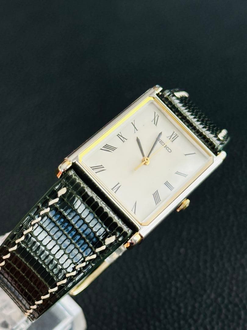 【ドム】Vintage Seiko tank セイコー タンク 腕時計